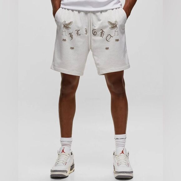 Nike Air Jordan Artist Series Umar Rashid Mesh Shorts Phantom - Picture 2 of 10